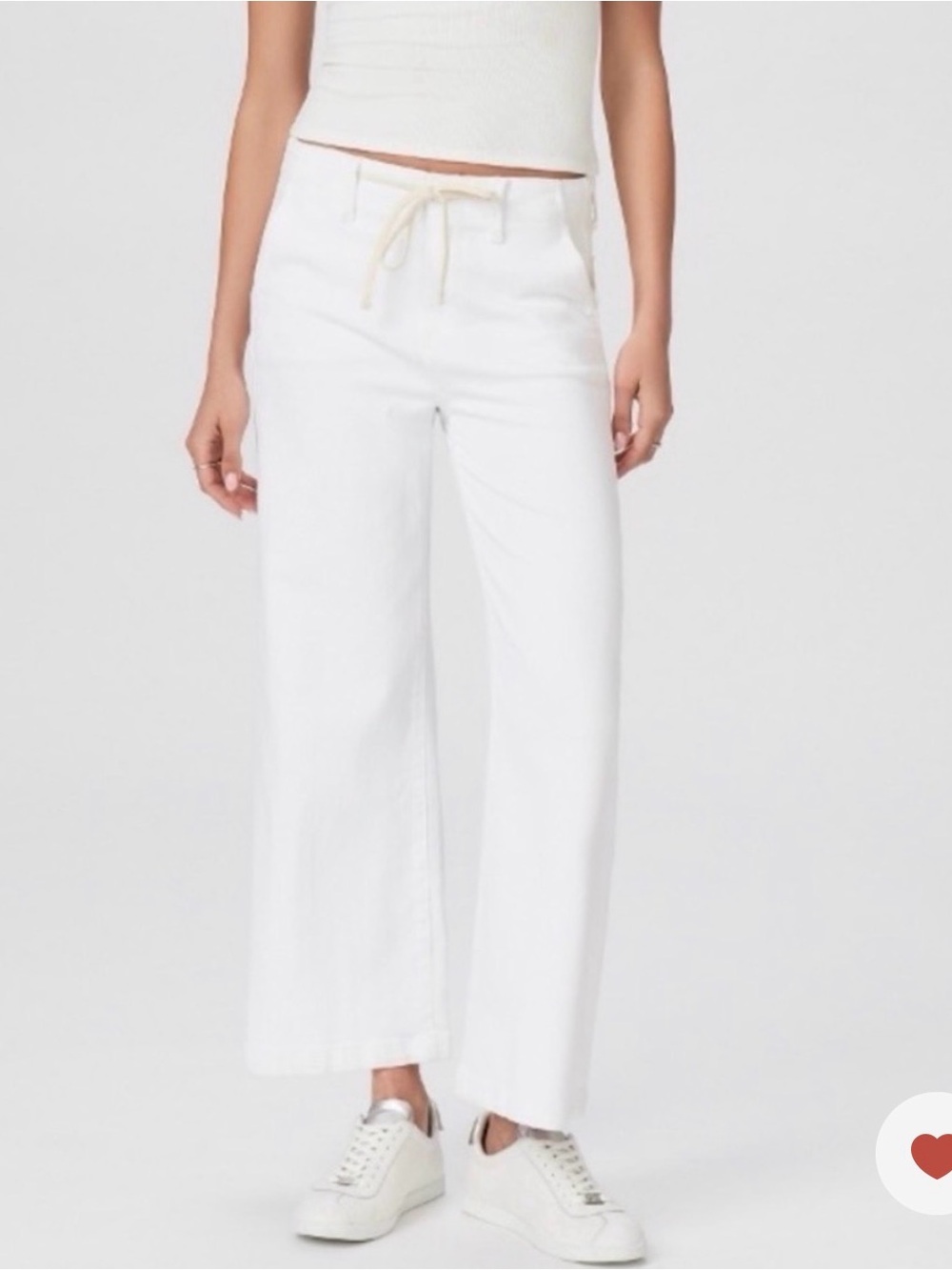 PAIGE Carly Pant In Crisp White Size 28